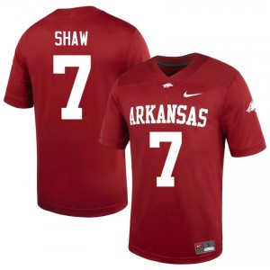 Cardinal Bradley Shaw #7 Razorbacks Jersey | Men NCAA Football Essential Stitched 13018685