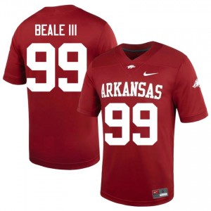 Cardinal Danny Beale III #99 Razorbacks Jersey | Men Player Football Classic Stitched 41120323