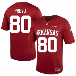 Cardinal Dequane Prevo #80 Hogs Jersey | Men NCAA Football Essential Stitched 30326990