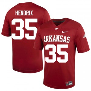 Cardinal Hutson Hendrix #35 Razorbacks Jersey | Men Player Football Classic Stitched 91871591