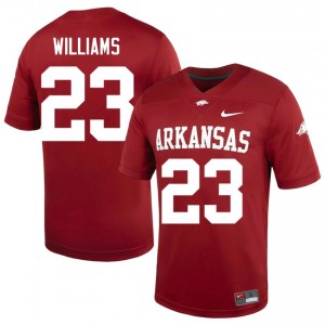 UARK Hogs Ian Williams #23 Cardinal Jersey | Elite Stitched Player Football Men Apparel 41416197