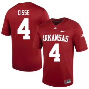 Cardinal Ismael Cisse #4 Hogs Jersey | Men University Football Top-Tier Stitched 34772244