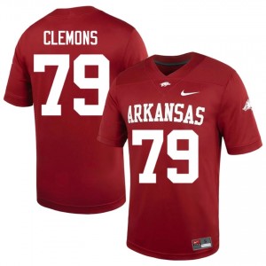 UARK Hogs Josiah Clemons #79 Cardinal Jersey | Exclusive Stitched College Football Men Apparel 77606240