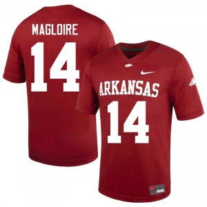 Cardinal Kyeaure Magloire #14 Razorbacks Jersey | Men University Football Top-Tier Stitched 30495651