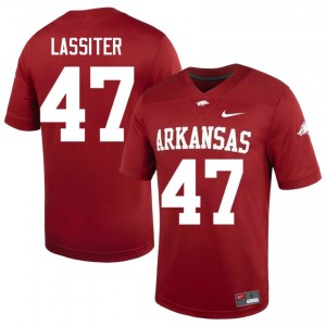 UARK Hogs Maddox Lassiter #47 Cardinal Jersey | Premium Stitched NCAA Football Men Apparel 85188987