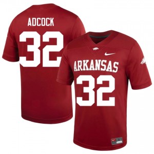 UARK Hogs Matt Adcock #32 Cardinal Jersey | Exclusive Stitched College Football Men Apparel 44115712