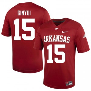 Cardinal Nsongbeh Ginyui #15 Hogs Jersey | Men NCAA Football Essential Stitched 78083156