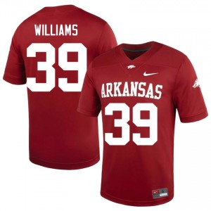 Cardinal Sean Williams #39 Razorbacks Jersey | Men NCAA Football Essential Stitched 97338465