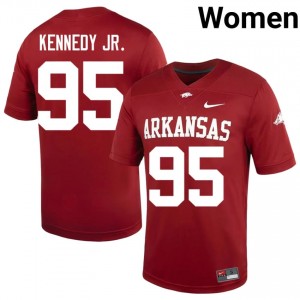 Cardinal Anthony Kennedy Jr. #95 Hogs Jersey | Women High School Football Limited Embroidery 58502751