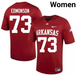 Cardinal Brooks Edmonson #73 Hogs Jersey | Women Player Football Classic Embroidery 95852544
