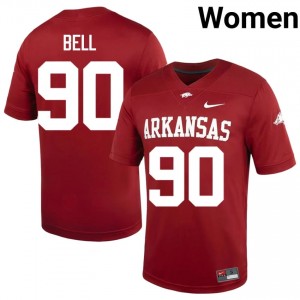 Cardinal Caleb Bell #90 Hogs Jersey | Women College Football Pro-Grade Embroidery 51219679