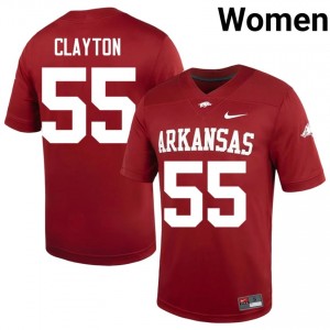 Cardinal Carey Clayton #55 Hogs Jersey | Women Player Football Classic Embroidery 55031579