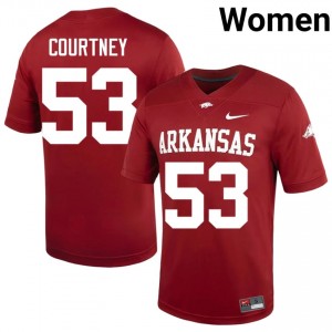 Cardinal Kash Courtney #53 Hogs Jersey | Women University Football Top-Tier Embroidery 57487555