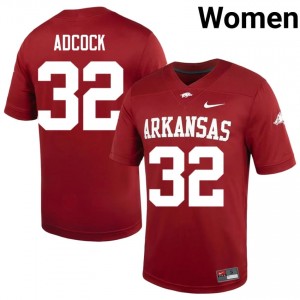 Cardinal Matt Adcock #32 Razorbacks Jersey | Women Player Football Classic Embroidery 66943010