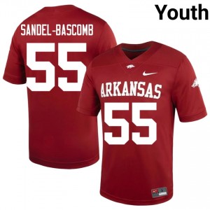 Cardinal Antonio Sandel-Bascomb #55 Hogs Jersey | Youth College Football Pro-Grade Swen 62541489