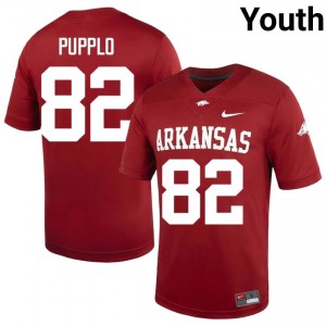 Cardinal Ben Pupplo #82 Razorbacks Jersey | Youth Player Football Classic Swen 91081097
