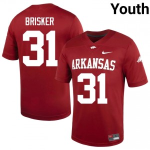 Cardinal Blake Brisker #31 Hogs Jersey | Youth Player Football Classic Swen 41999957