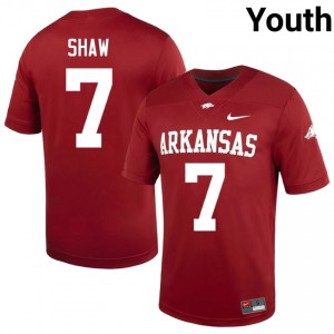 Cardinal Bradley Shaw #7 Hogs Jersey | Youth College Football Pro-Grade Swen 13443135