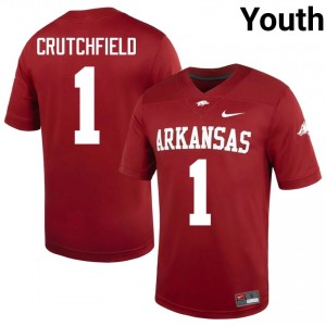 Cardinal Courtney Crutchfield #1 Hogs Jersey | Youth NCAA Football Essential Swen 13501868