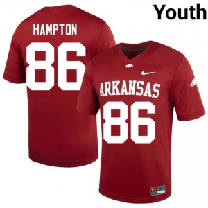 Razorbacks Dan Hampton #86 Cardinal Jersey | Exclusive Swen College Football Youth Apparel 68498858