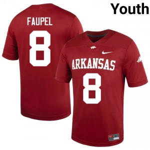 Cardinal Donovan Faupel #8 Razorbacks Jersey | Youth Player Football Classic Swen 84972707