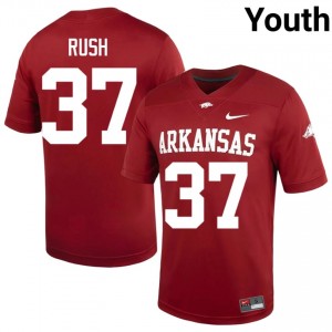 Cardinal Gavin Rush #37 Razorbacks Jersey | Youth High School Football Limited Swen 81926103