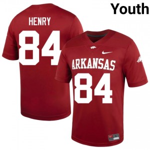 Razorbacks Hunter Henry #84 Cardinal Jersey | Premium Swen NCAA Football Youth Apparel 84458133