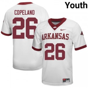 Jalon Copeland #26 UA Razorbacks Jersey | Alumni White Player Football Youth Stitched 20271120
