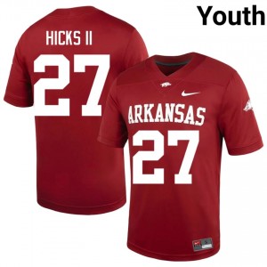 Cardinal LaMarcus Hicks II #27 Hogs Jersey | Youth University Football Top-Tier Swen 55798948