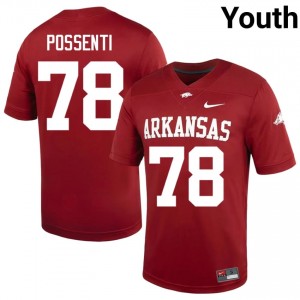 Cardinal Lucas Possenti #78 Hogs Jersey | Youth High School Football Limited Swen 92727994