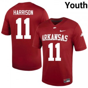 Cardinal Monte Harrison #11 Hogs Jersey | Youth University Football Top-Tier Swen 46315375